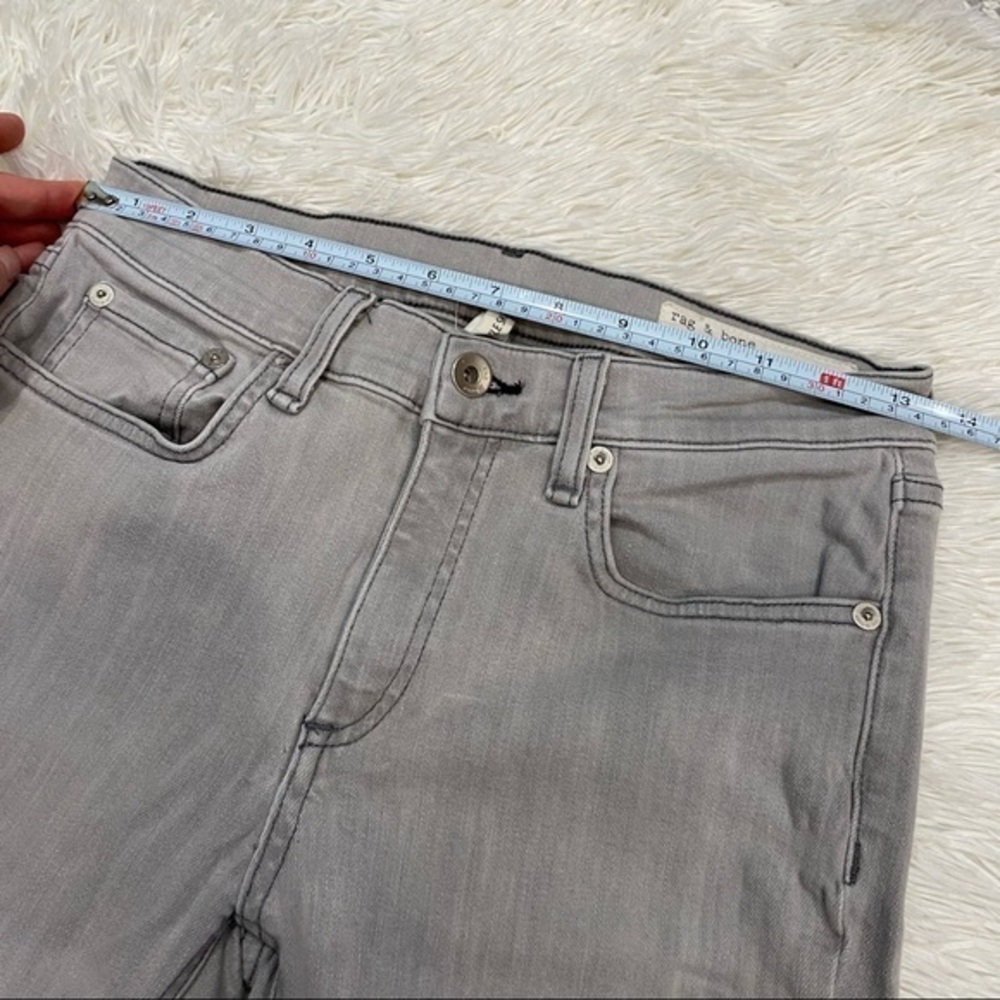 rag & bone Skinny Jeans in Olive Gray - Picture 13 of 14